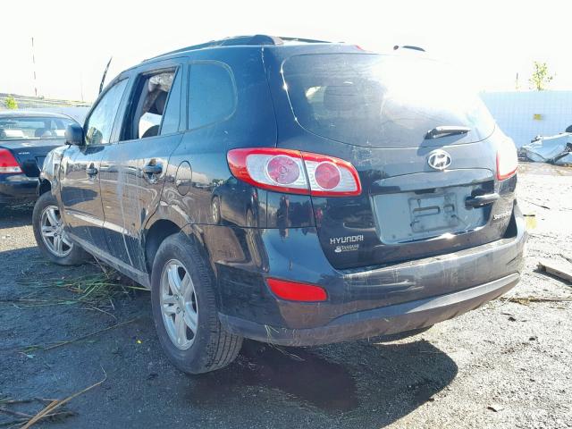 5NMSG3AB6AH384857 - 2010 HYUNDAI SANTA FE G BLACK photo 3