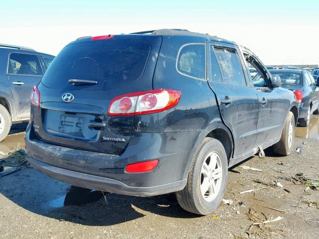 5NMSG3AB6AH384857 - 2010 HYUNDAI SANTA FE G BLACK photo 4