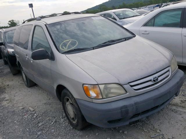 4T3ZF13C21U338174 - 2001 TOYOTA SIENNA LE SILVER photo 1