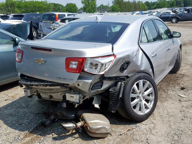 1G11F5SLXFF209123 - 2015 CHEVROLET MALIBU LTZ ვერცხლისფერი ფოტო 4
