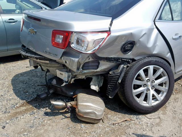 1G11F5SLXFF209123 - 2015 CHEVROLET MALIBU LTZ ვერცხლისფერი ფოტო 9