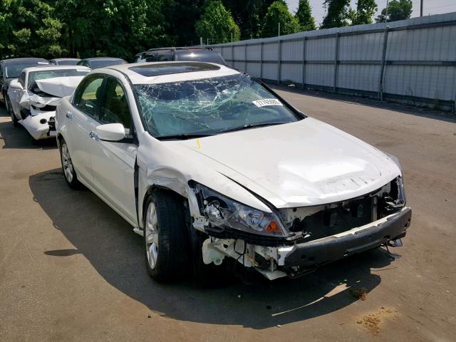 1HGCP36828A041325 - 2008 HONDA ACCORD EXL WHITE photo 1