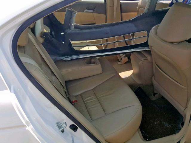 1HGCP36828A041325 - 2008 HONDA ACCORD EXL WHITE photo 6