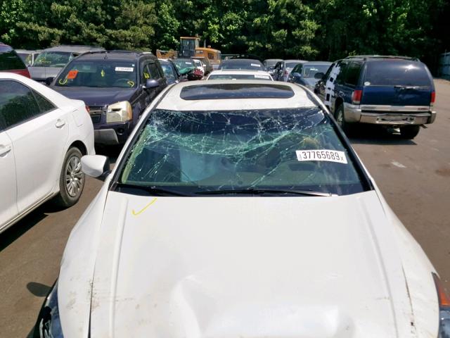 1HGCP36828A041325 - 2008 HONDA ACCORD EXL WHITE photo 9