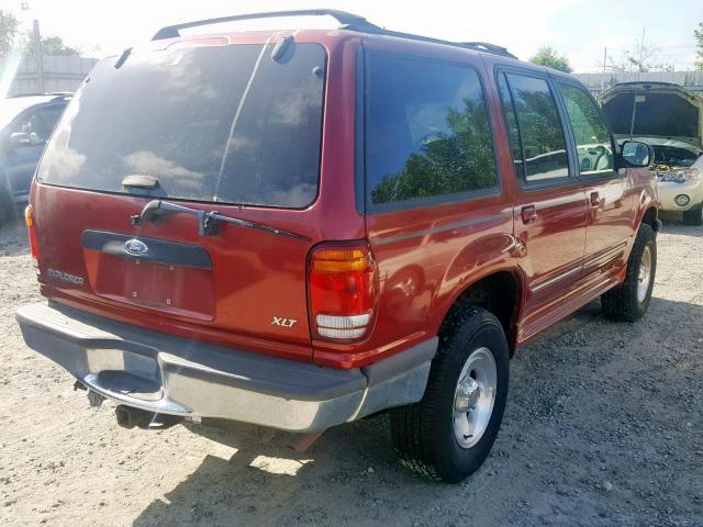 1FMZU35P7WUA79201 - 1998 FORD EXPLORER RED photo 4