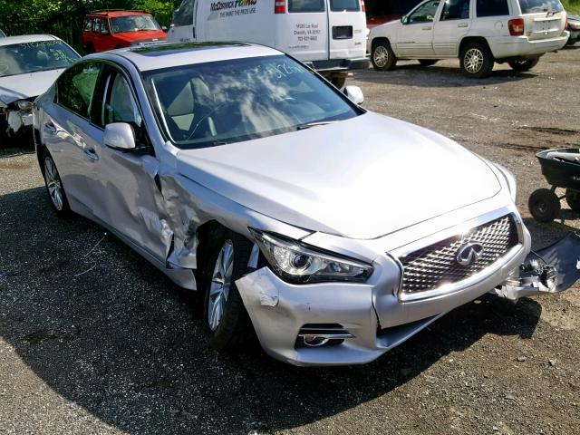 JN1BV7AP4FM341291 - 2015 INFINITI Q50 BASE SILVER photo 1