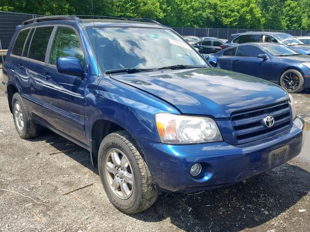 JTEEP21A870220805 - 2007 TOYOTA HIGHLANDER BLUE photo 1