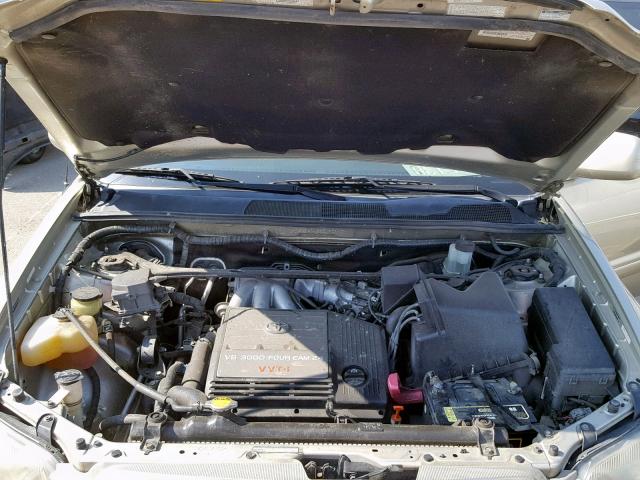 JTEHF21A330143948 - 2003 TOYOTA HIGHLANDER GRAY photo 7