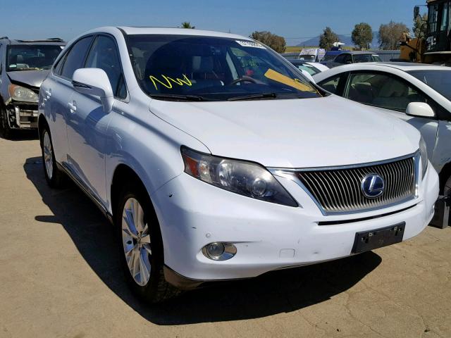 JTJZB1BA8A2000263 - 2010 LEXUS RX 450 WHITE photo 1