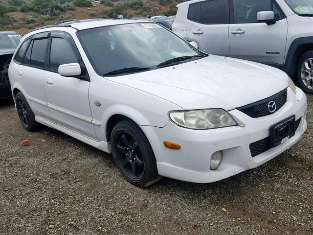 JM1BJ245531215640 - 2003 MAZDA PROTEGE PR WHITE photo 1