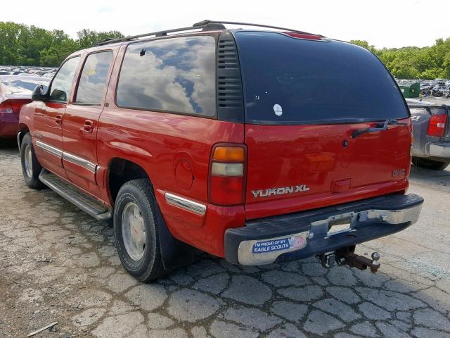 3GKFK16T81G280618 - 2001 GMC YUKON XL K RED photo 3