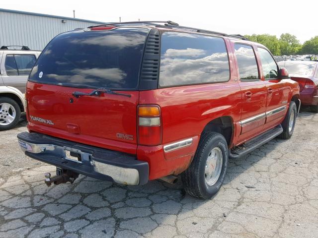 3GKFK16T81G280618 - 2001 GMC YUKON XL K RED photo 4