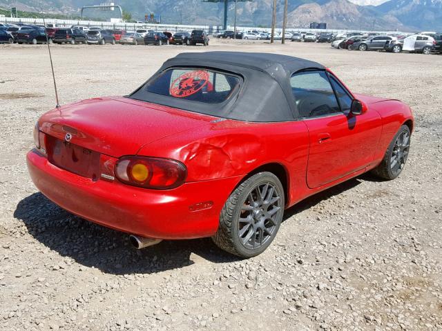 JM1NB3533X0108241 - 1999 MAZDA MX-5 MIATA RED photo 4