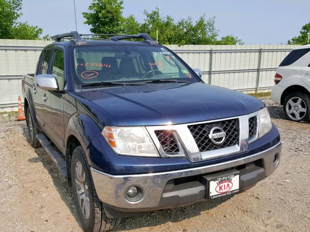 1N6AD0EV8AC438517 - 2010 NISSAN FRONTIER C BLUE photo 1