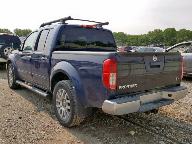 1N6AD0EV8AC438517 - 2010 NISSAN FRONTIER C BLUE photo 3