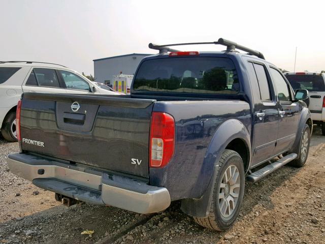 1N6AD0EV8AC438517 - 2010 NISSAN FRONTIER C BLUE photo 4