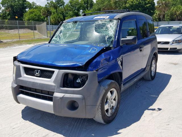 5J6YH18635L005834 - 2005 HONDA ELEMENT EX BLUE photo 2