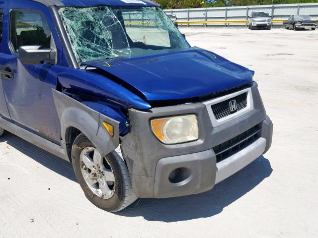 5J6YH18635L005834 - 2005 HONDA ELEMENT EX BLUE photo 9