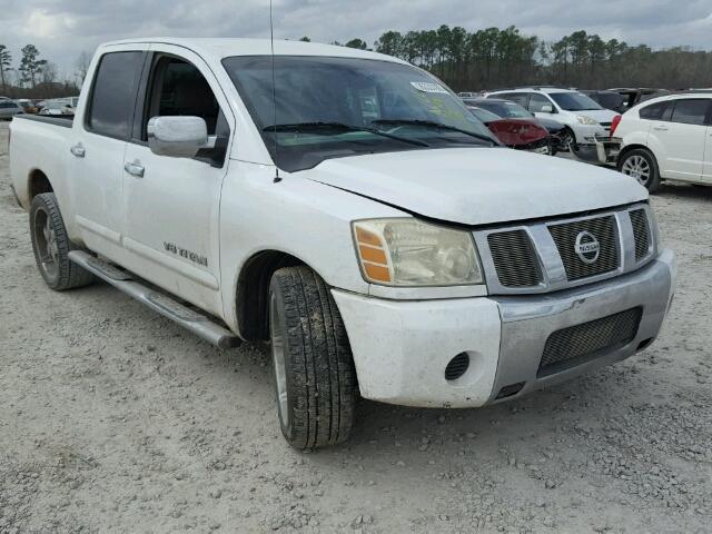 1N6BA07A66N548436 - 2006 NISSAN TITAN XE WHITE photo 1