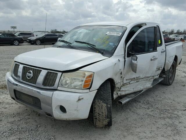 1N6BA07A66N548436 - 2006 NISSAN TITAN XE WHITE photo 2