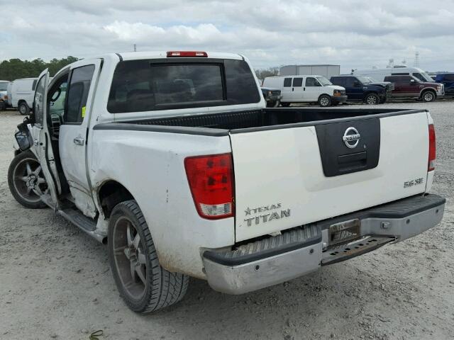 1N6BA07A66N548436 - 2006 NISSAN TITAN XE WHITE photo 3