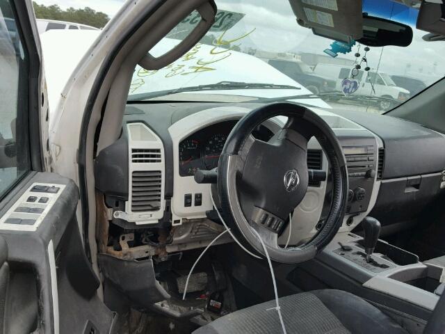 1N6BA07A66N548436 - 2006 NISSAN TITAN XE WHITE photo 9