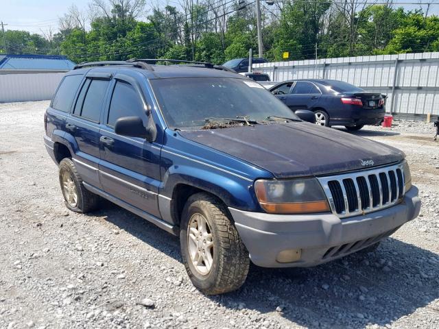 1J4GW48S62C122383 - 2002 JEEP GRAND CHER BLUE photo 1