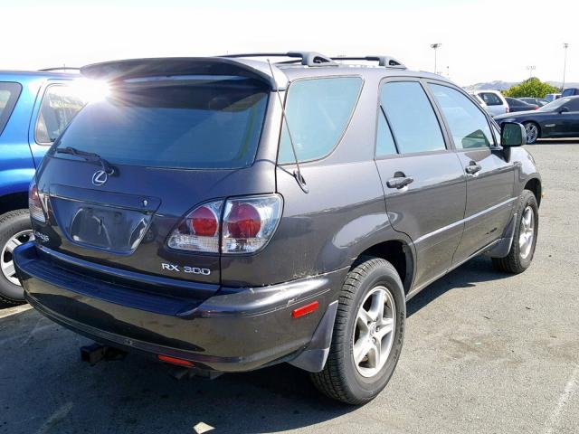 JTJHF10U020269349 - 2002 LEXUS RX 300 CHARCOAL photo 4