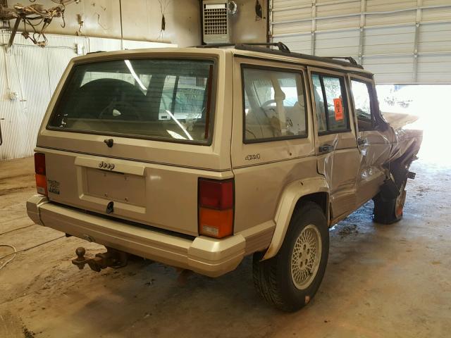 1J4FJ78S2PL510049 - 1993 JEEP CHEROKEE C GOLD photo 4