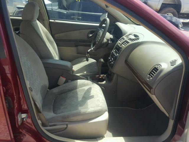 1G1ZT54895F204322 - 2005 CHEVROLET MALIBU LS RED photo 5