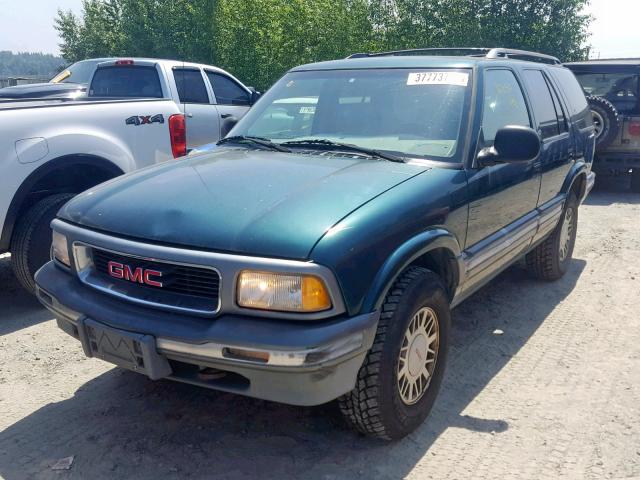 1GKDT13W7T2538562 - 1996 GMC JIMMY GREEN photo 2