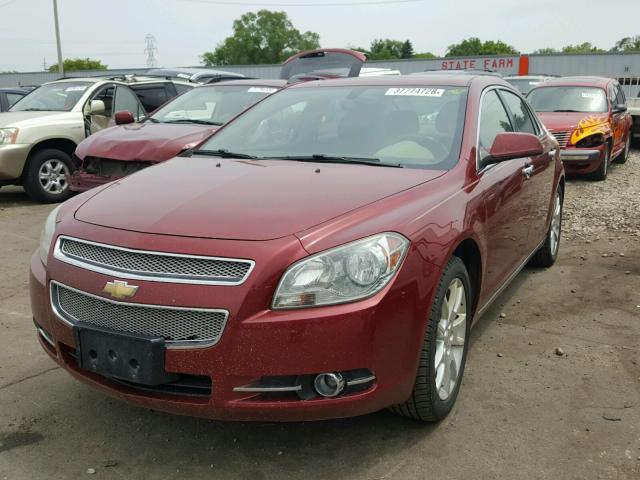 1G1ZE5E17BF248617 - 2011 CHEVROLET MALIBU LTZ BURGUNDY photo 2