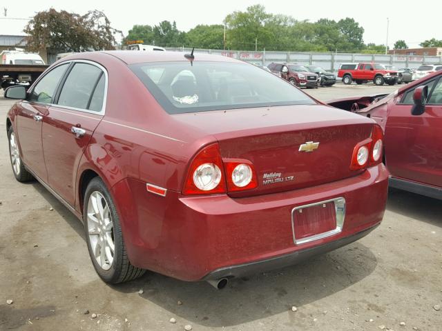 1G1ZE5E17BF248617 - 2011 CHEVROLET MALIBU LTZ BURGUNDY photo 3