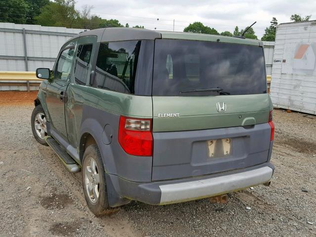 5J6YH18655L010551 - 2005 HONDA ELEMENT EX GREEN photo 3