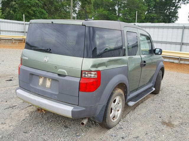 5J6YH18655L010551 - 2005 HONDA ELEMENT EX GREEN photo 4