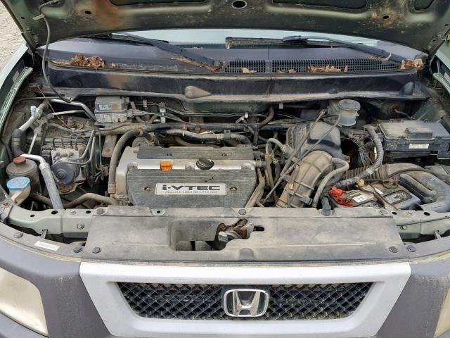 5J6YH18655L010551 - 2005 HONDA ELEMENT EX GREEN photo 7