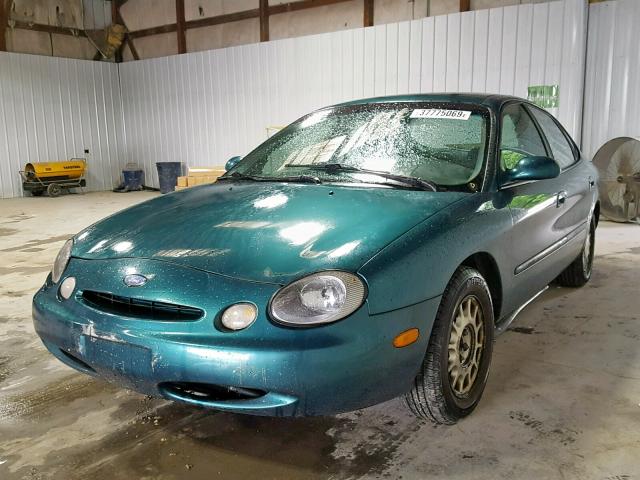 1FALP52U4VA225793 - 1997 FORD TAURUS GL GREEN photo 2