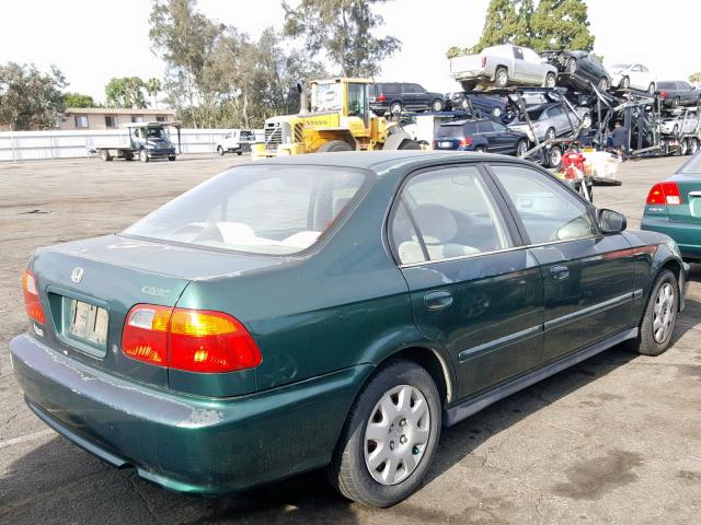 2HGEJ6614XH559449 - 1999 HONDA CIVIC BASE GREEN photo 4