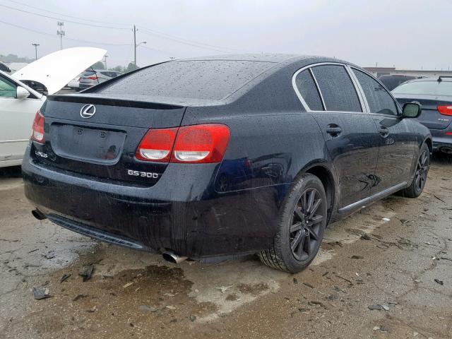 JTHBH96S265008979 - 2006 LEXUS GS 300 BLACK photo 4