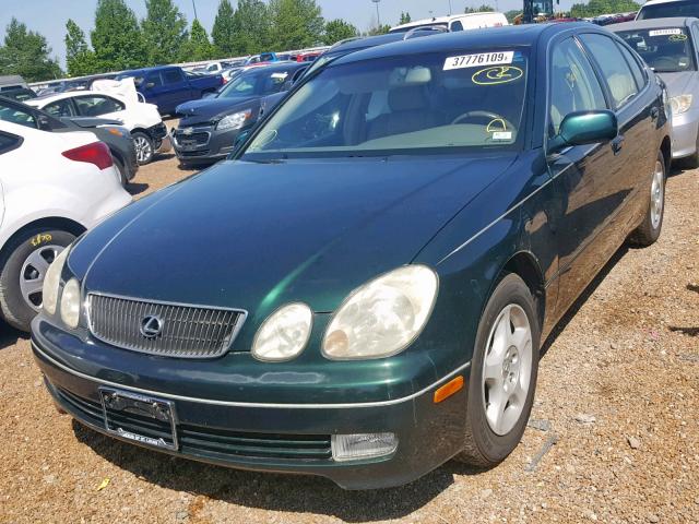 JT8BD68S2W0040478 - 1998 LEXUS GS 300 GREEN photo 2