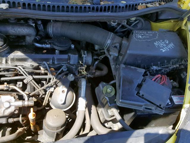 3VWCP21C02M455697 - 2002 VOLKSWAGEN NEW BEETLE Դեղին լուսանկար 7