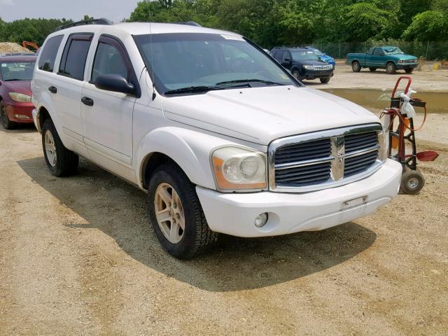 1D4HB48N15F541201 - 2005 DODGE DURANGO SL WHITE photo 1