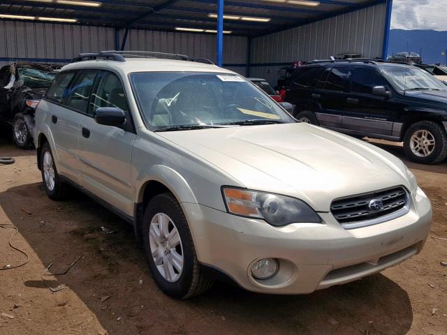 4S4BP61C257323055 - 2005 SUBARU LEGACY OUT TAN photo 1