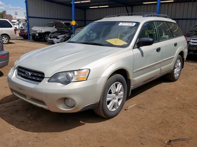 4S4BP61C257323055 - 2005 SUBARU LEGACY OUT TAN photo 2