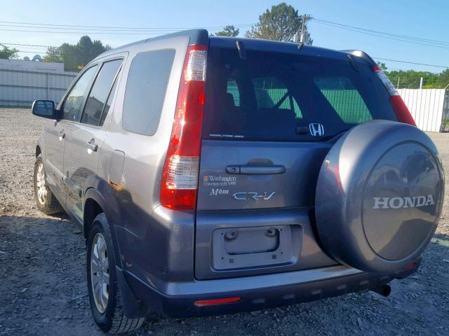 SHSRD78976U403869 - 2006 HONDA CR-V SE GRAY photo 3