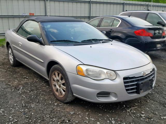 1C3EL75R54N209938 - 2004 CHRYSLER SEBRING GT SILVER photo 1