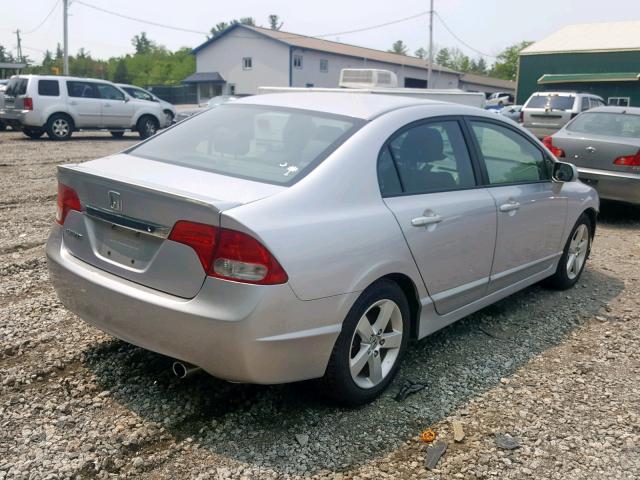 2HGFA15609H510286 - 2009 HONDA CIVIC LX-S Արծաթագույն լուսանկար 4