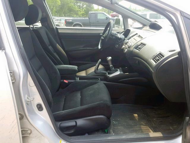 2HGFA15609H510286 - 2009 HONDA CIVIC LX-S Արծաթագույն լուսանկար 5