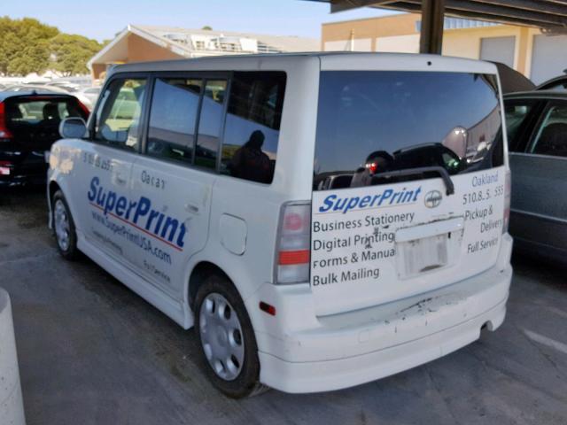 JTLKT324X50219576 - 2005 TOYOTA SCION XB 白色 照片 3