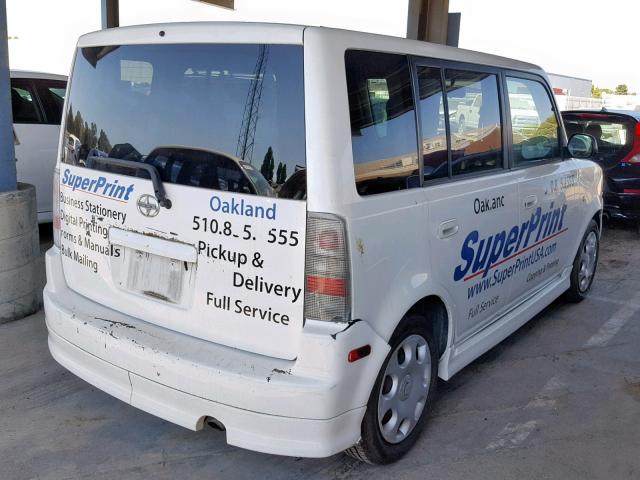 JTLKT324X50219576 - 2005 TOYOTA SCION XB 白色 照片 4